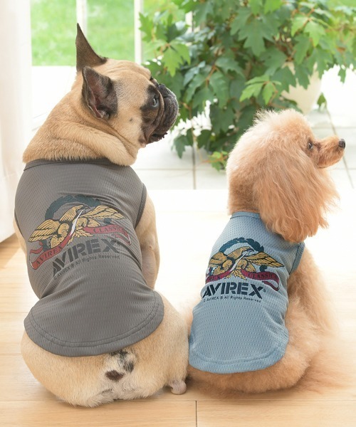 AVIREX（アヴィレックス）の「AVIREX/イーグルタンクトップ（ペットウェア・メンズ・ブルー/グレー・3M/3L/S/M/L/XS/3S/2L）」の5枚目の写真