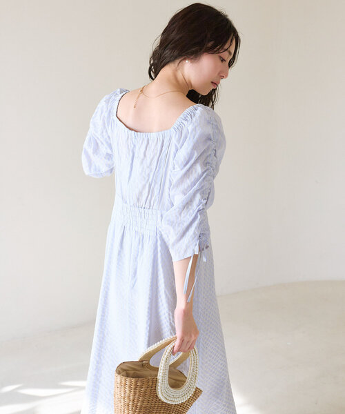 La boutique BonBon シアードッキングドロストスリーブワンピース シアードッキングドロストスリーブワンピース | La boutique