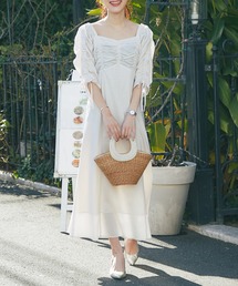 La boutique BonBon | 【最強モテワンピ】ストライプドロストスリーブワンピース(ワンピース)