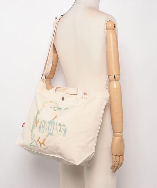 CHUMS(チャムス)の「【CHUMS】 Booby Canvas Shoulder ブービーキャンバスショルダー(ショルダーバッグ・メンズ・その他/ブラック×ホワイト/レッド・FREE)」の11枚目の写真