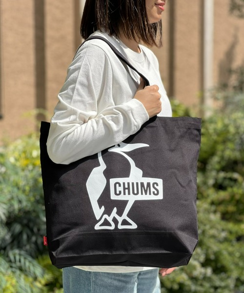 CHUMS(チャムス)の「【CHUMS】 Booby Canvas Shoulder ブービーキャンバスショルダー(ショルダーバッグ・メンズ・その他/ブラック×ホワイト/レッド・FREE)」の2枚目の写真
