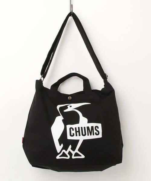 CHUMS(チャムス)の「【CHUMS】 Booby Canvas Shoulder ブービーキャンバスショルダー(ショルダーバッグ・メンズ・その他/ブラック×ホワイト/レッド・FREE)」の9枚目の写真