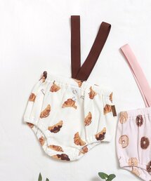 apres les cours（アプレレクール）の「おやつ柄サスペンダー付きブルマ（その他ベビーウェア・キッズ）」