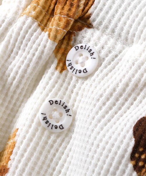 apres les cours（アプレレクール）の「おやつ柄サスペンダー付きブルマ（その他ベビーウェア・キッズ・アイボリー/ピンク・80）」の17枚目の写真