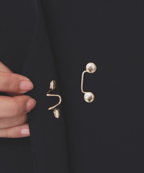 index（インデックス）の「ストレッチノーカラーコート【洗濯機洗い可/イージーアイロン】（ノーカラーコート・レディース・ライトグレー/ネイビー/ナチュラル・36/42/38/40）」の16枚目の写真