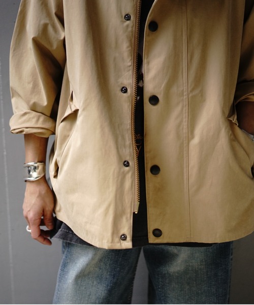Barbour(バブアー)の「BARBOUR (バブアー) TRANSPORT/ピーチスキン コットン ショートレングスブルゾン(ブルゾン・レディース・その他10/ベージュ・38/36)」の14枚目の写真