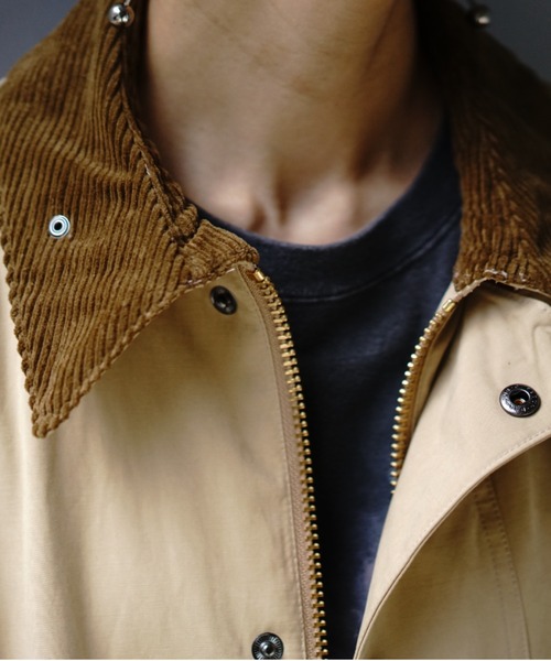 Barbour(バブアー)の「BARBOUR (バブアー) TRANSPORT/ピーチスキン コットン ショートレングスブルゾン(ブルゾン・レディース・その他10/ベージュ・38/36)」の16枚目の写真