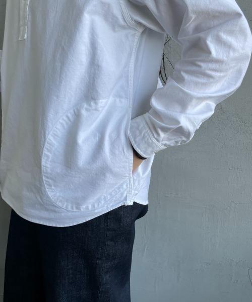 DANTON（ダントン）の「[DANTON/ダントン] ラウンドカラー オックスフォードプルオーバーシャツ(無地)（シャツ/ブラウス・レディース・ホワイト/ライトベージュ・34/36/38）」の19枚目の写真