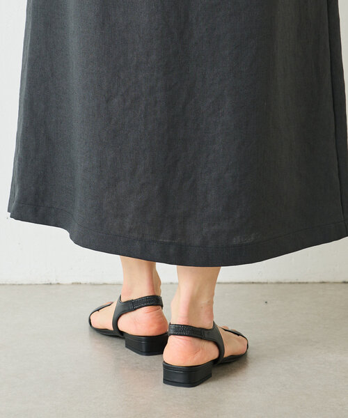 BEARDSLEY（ビアズリー）の「レザーカッティングサンダル（サンダル・レディース・ホワイト/ブラック・22.5cm/23cm/23.5cm/24cm/24.5cm）」の20枚目の写真