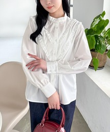 CLEAR BASIC | 無地&柄フリルブラウス [上品]≪2025SS新作≫(シャツ/ブラウス)