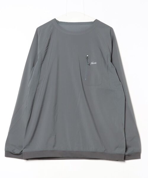 NANGA(ナンガ)の「HYBRID FLEX L/S TOPS/ハイブリッドフレックスロングスリーブトップス(Tシャツ/カットソー・メンズ・グレー/ネイビー/ベージュ/ブラック・S/M/L/XL)」の6枚目の写真