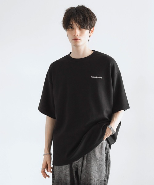 RAGEBLUE（レイジブルー）の「フラワーフォトプリント/オーバーサイズポンチTシャツ（Tシャツ/カットソー・メンズ・ブラック/ライトグレー/ホワイト/ライトブルー/ダークグリーン・SMALL/LARGE/MEDIUM）」の17枚目の写真