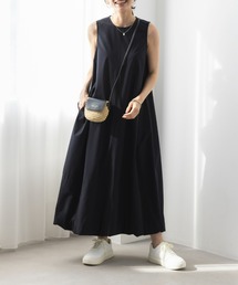 UNDOVE | 〈UNDOVE〉【はっ水/ストレッチ/UV対策/防シワ/接触冷感/アウトドア/普段着/水際アイテム/レジャー】はっ水バルーンワンピース(ワンピース)