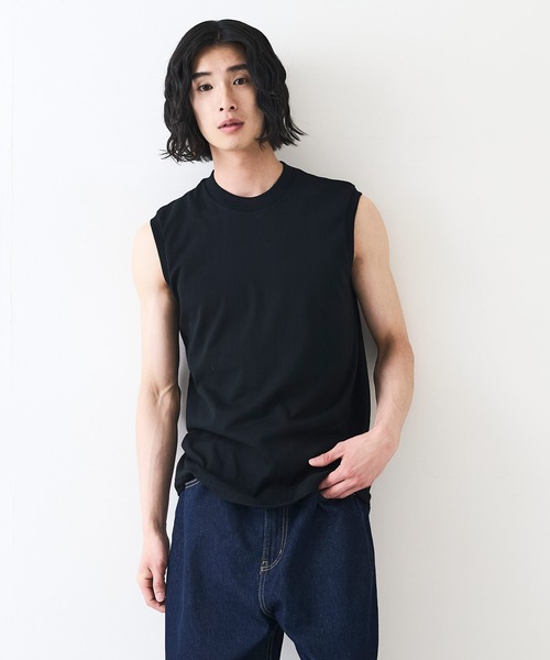 HANES(ヘインズ)の「【HANES/ヘインズ】KURO スリーブレスTシャツ(Tシャツ/カットソー・メンズ・ブラック・SMALL/MEDIUM/LARGE/X-LARGE)」の5枚目の写真