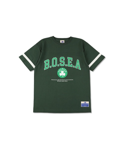 NBA（エヌビーエー）の「NBA BOSTON x WDS Football Tee（Tシャツ/カットソー・メンズ・グリーン/ブラック・XL/S/M/L）」の9枚目の写真