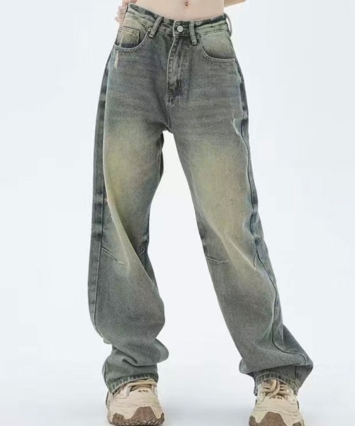 WESTSEA(ウエストシー)の「ヴィンテージライク ダメージデニムパンツ(デニムパンツ・メンズ・ブルー・M/L/XL)」の7枚目の写真