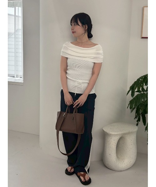 Mila Owen（ミラオーウェン）の「ショルダー付ハンドバッグ（ハンドバッグ・レディース・ブラック/ブラウン/ピンク・FREE）」の6枚目の写真