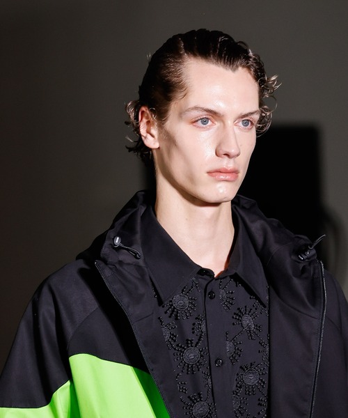 MSGM(エムエスジーエム)の「3D SUNNY マクラメコットンポプリンシャツ(シャツ/ブラウス・メンズ・ブラック/ホワイト・38)」の14枚目の写真