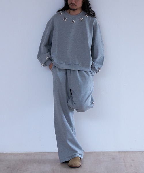 DISCOVERED（ディスカバード）の「DISCOVERED RAMPONI SWEAT PANTS（その他パンツ・メンズ・グレー/ブラック・1/3）」の5枚目の写真
