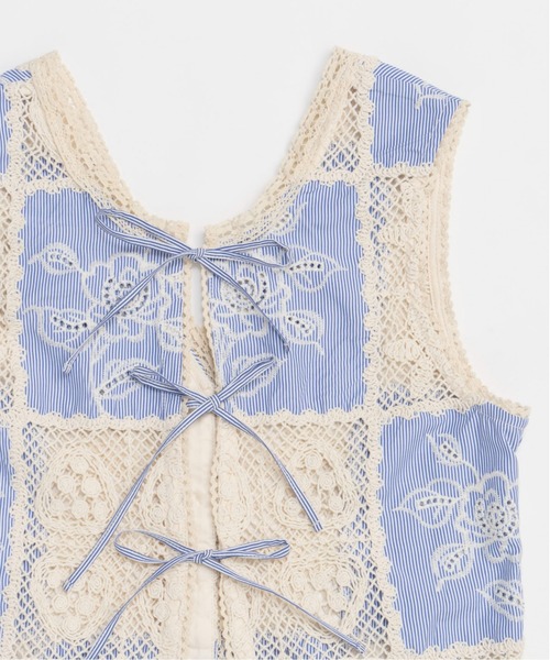 2way Embroidery Vest/2WAYエンブロイダリーベスト 2way Embroidery Vest