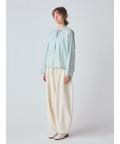 MidiUmi（ミディウミ）の「MidiUmi ウエストイージーサーカスパンツ（その他パンツ・レディース・インディゴブルー/キナリ/ブルー・FREE）」の8枚目の写真