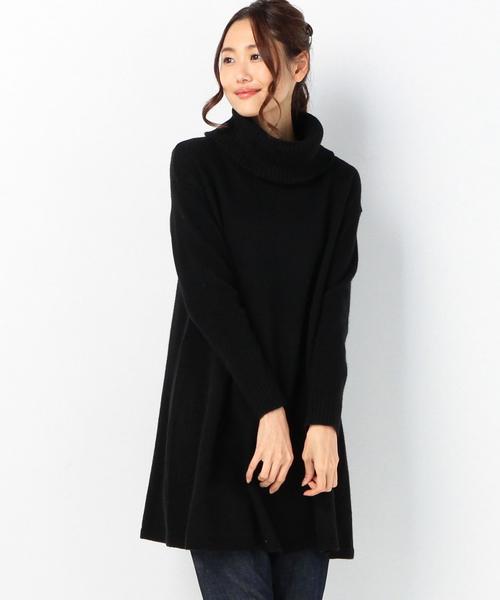 Another Edition(アナザーエディション)の「★★オフタートルチュニックワンピース/ AEBC W/NオフタートルチュニックOP◆(ワンピース・レディース・オフホワイト/グレー/ライトブルー/ブラック・フリー)」の1枚目の写真