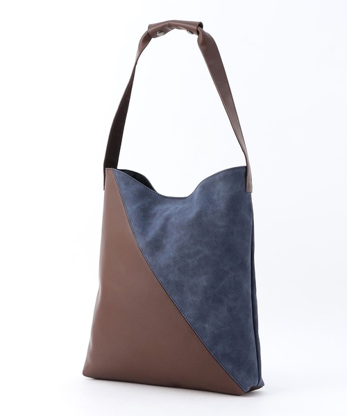 NICOLE CLUB FOR MEN（ニコルクラブフォーメン）の「バイカラーショルダーバッグ（ショルダーバッグ・メンズ・ネイビー/ベージュ/ブラック・FREE）」の3枚目の写真