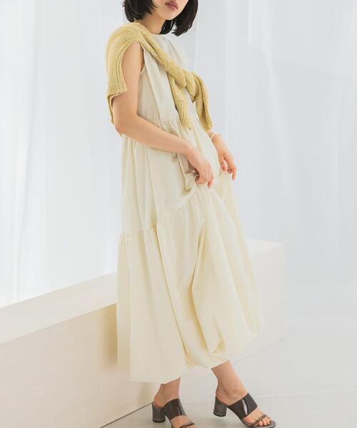 URBAN RESEARCH ROSSO WOMEN(アーバンリサーチ ロッソ)の「バルーンワンピース(ワンピース・レディース・ブラウン系その他/アイボリー/イエロー・FREE)」の7枚目の写真