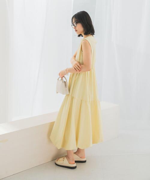 URBAN RESEARCH ROSSO WOMEN(アーバンリサーチ ロッソ)の「バルーンワンピース(ワンピース・レディース・ブラウン系その他/アイボリー/イエロー・FREE)」の16枚目の写真
