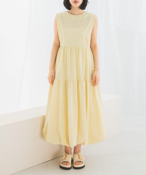 URBAN RESEARCH ROSSO WOMEN(アーバンリサーチ ロッソ)の「バルーンワンピース(ワンピース・レディース・ブラウン系その他/アイボリー/イエロー・FREE)」の18枚目の写真