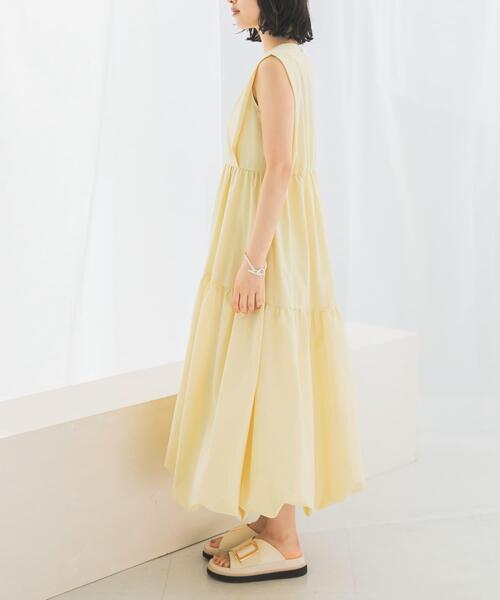 URBAN RESEARCH ROSSO WOMEN(アーバンリサーチ ロッソ)の「バルーンワンピース(ワンピース・レディース・ブラウン系その他/アイボリー/イエロー・FREE)」の19枚目の写真