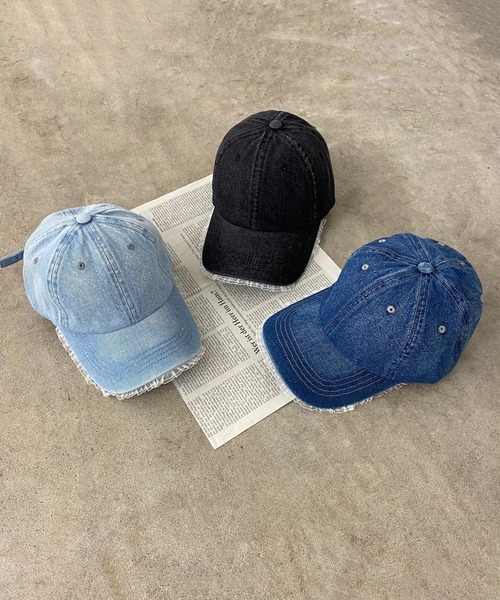 【アレンジできる♪】HERMES Joanne デニムキャップ アレンジも可愛い【HERMES】デニム生地☆キャップ Joanne Denim