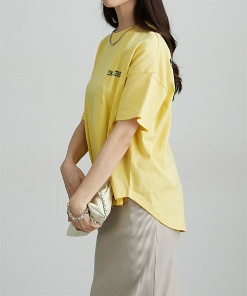 Tom&Jerry(トムアンドジェリー)の「トムとジェリーTシャツ(Tシャツ/カットソー・レディース・ホワイト系/ブラック系/チャコール/ホワイト/ブラック系1/イエロー系1/ホワイト系1・M/L)」の18枚目の写真