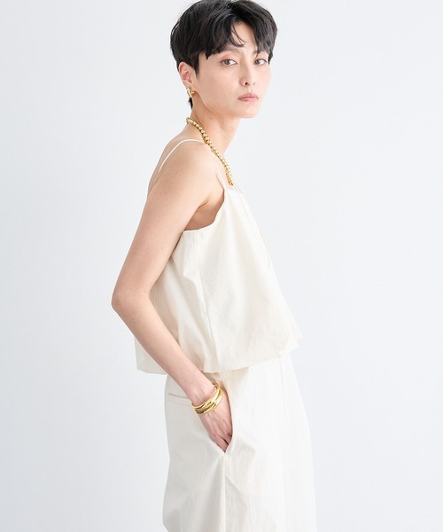 BARNYARDSTORM（バンヤードストーム）の「BARNYARDSTORM / バルーンキャミサロペ（サロペット/オーバーオール・レディース・チャコール/ホワイト・S/M）」の9枚目の写真