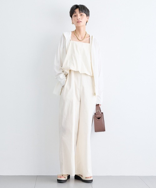 BARNYARDSTORM（バンヤードストーム）の「BARNYARDSTORM / バルーンキャミサロペ（サロペット/オーバーオール・レディース・チャコール/ホワイト・S/M）」の10枚目の写真