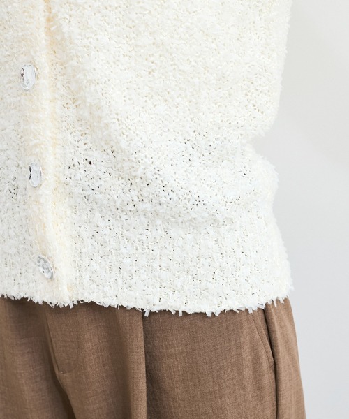 VIS（ビス）の「【洗える】テープヤーンニットベスト（ベスト・レディース・ベージュ系その他/オフホワイト・FREE）」の12枚目の写真