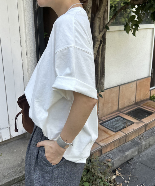 JOURNAL STANDARD（ジャーナルスタンダード）の「《追加》タックスウェットTシャツ（Tシャツ/カットソー・レディース・ホワイト/Red/ブラック系その他/ブラウン系その他・FREE）」の12枚目の写真
