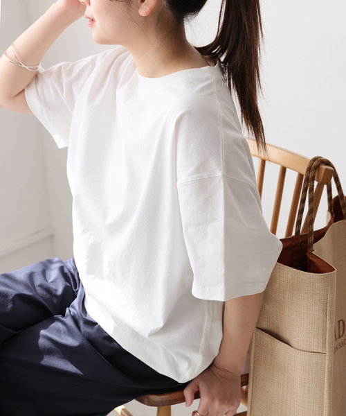 JOURNAL STANDARD（ジャーナルスタンダード）の「《追加》タックスウェットTシャツ（Tシャツ/カットソー・レディース・ホワイト/Red/ブラック系その他/ブラウン系その他・FREE）」の20枚目の写真