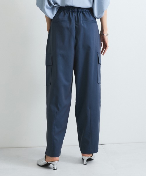 VICKY（ビッキー）の「ストレッチカーゴパンツ≪手洗い可能≫（カーゴパンツ・レディース・ブルー/ブラウン・M）」の8枚目の写真