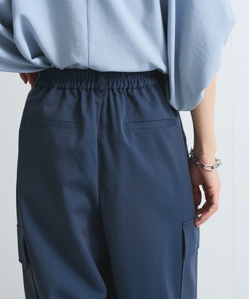 VICKY（ビッキー）の「ストレッチカーゴパンツ≪手洗い可能≫（カーゴパンツ・レディース・ブルー/ブラウン・M）」の9枚目の写真