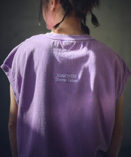 tシャツ ADAMPATEK/basic logo sleeveless/ロゴノースリーブ(AP2514023) レディース メンズ ADAMPATEK/basic logo sleeveless/ロゴノースリーブ(AP2514023