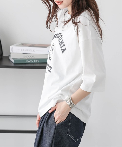 SUGAR BISKET(シュガービスケット)の「カレッジ風ロゴ Tシャツ(Tシャツ/カットソー・レディース・ブラック/ホワイト・フリー)」の7枚目の写真