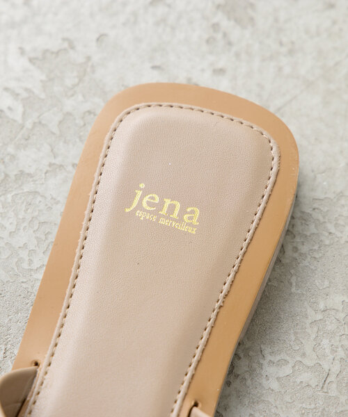 Jena espace merveilleux（ジェナ　エスパスメルヴェイユ）の「クロス編みサンダル（サンダル・レディース・ブラック/ベージュ・MEDIUM/LARGE）」の10枚目の写真