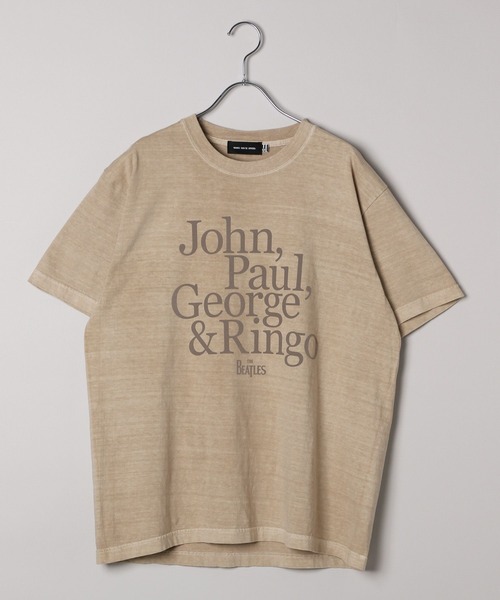 カデュネ　新品正規品　フロッキーロゴT-shirt　Tシャツ　ベージュ フロッキーロゴTシャツ（Tシャツ/カットソー）｜CADUNE