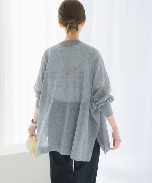 URBAN RESEARCH ROSSO WOMEN(アーバンリサーチ ロッソ)の「ミドルシアーカーディガン(カーディガン/ボレロ・レディース・ベージュ/グレー/ブラック・FREE)」の12枚目の写真