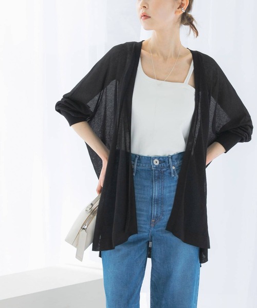 URBAN RESEARCH ROSSO WOMEN(アーバンリサーチ ロッソ)の「ミドルシアーカーディガン(カーディガン/ボレロ・レディース・ベージュ/グレー/ブラック・FREE)」の19枚目の写真