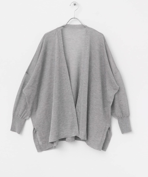 URBAN RESEARCH ROSSO WOMEN(アーバンリサーチ ロッソ)の「ミドルシアーカーディガン(カーディガン/ボレロ・レディース・ベージュ/グレー/ブラック・FREE)」の4枚目の写真