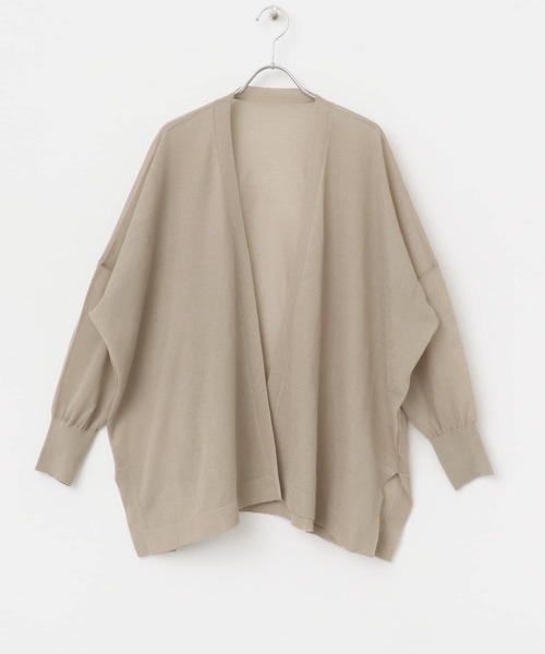 URBAN RESEARCH ROSSO WOMEN(アーバンリサーチ ロッソ)の「ミドルシアーカーディガン(カーディガン/ボレロ・レディース・ベージュ/グレー/ブラック・FREE)」の5枚目の写真