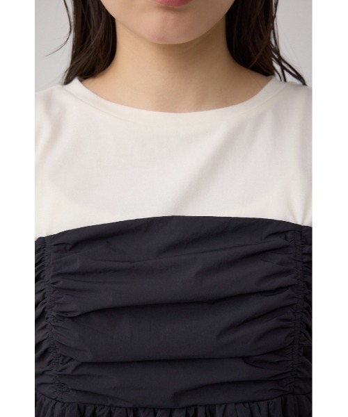 AZUL by moussy(アズールバイマウジー)の「ペプラムバルーントップス(Tシャツ/カットソー・レディース・ライトグリーン/グレー/ブラック・SMALL/MEDIUM)」の10枚目の写真