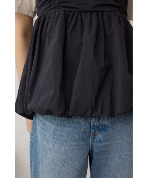 AZUL by moussy(アズールバイマウジー)の「ペプラムバルーントップス(Tシャツ/カットソー・レディース・ライトグリーン/グレー/ブラック・SMALL/MEDIUM)」の13枚目の写真